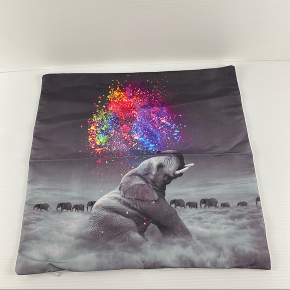 Unbranded Other - Cloudy Grey Elephant Polyester Cushion Cover